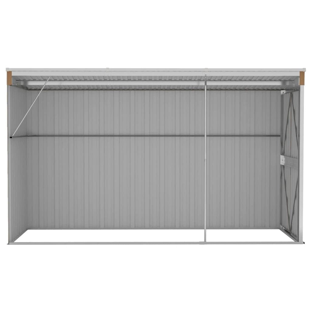 vidaXL vidaXL Wall-mounted Garden Shed Green 118x100x178 cm Galvanised Steel - Garden Shed