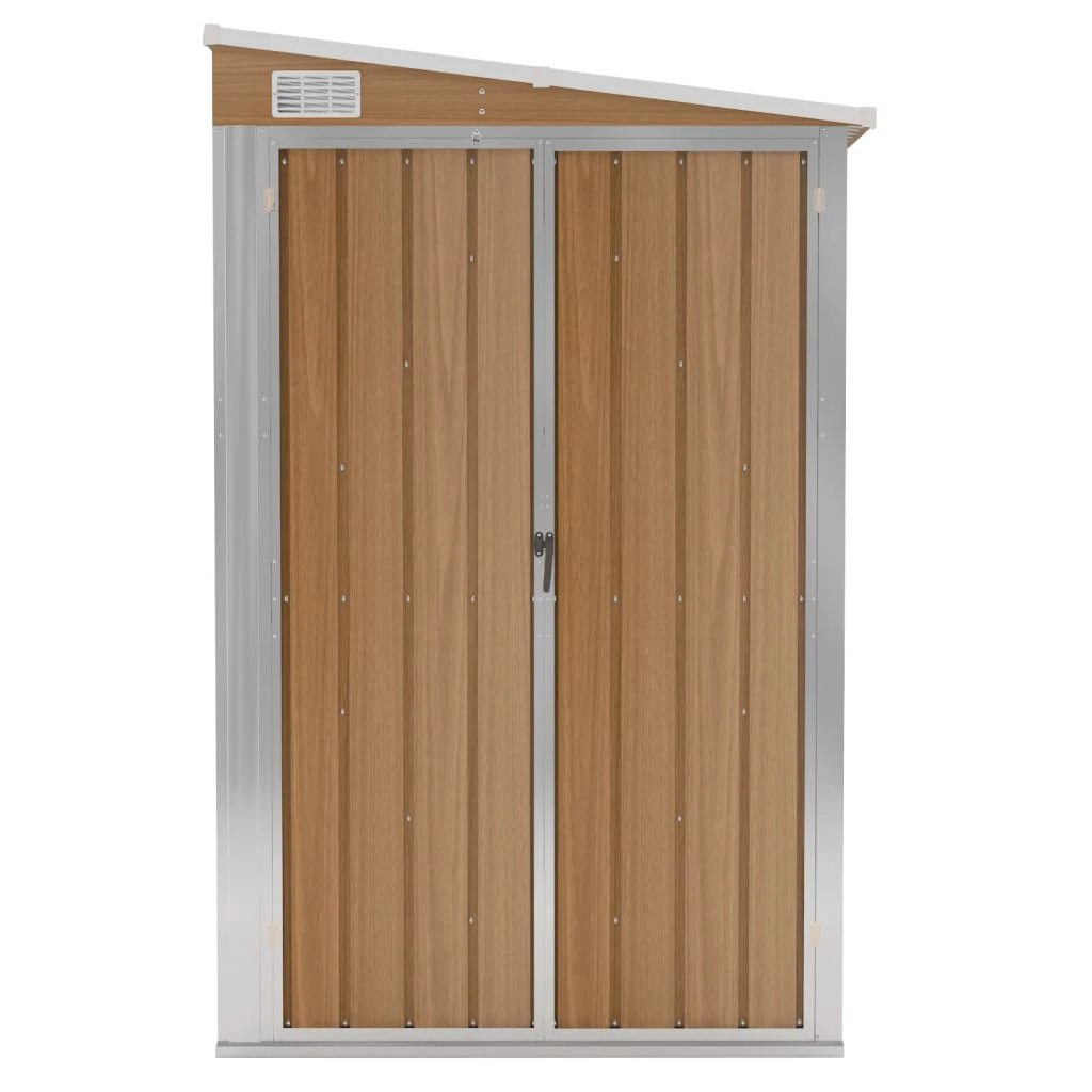 vidaXL vidaXL Wall-mounted Garden Shed Green 118x100x178 cm Galvanised Steel - Garden Shed