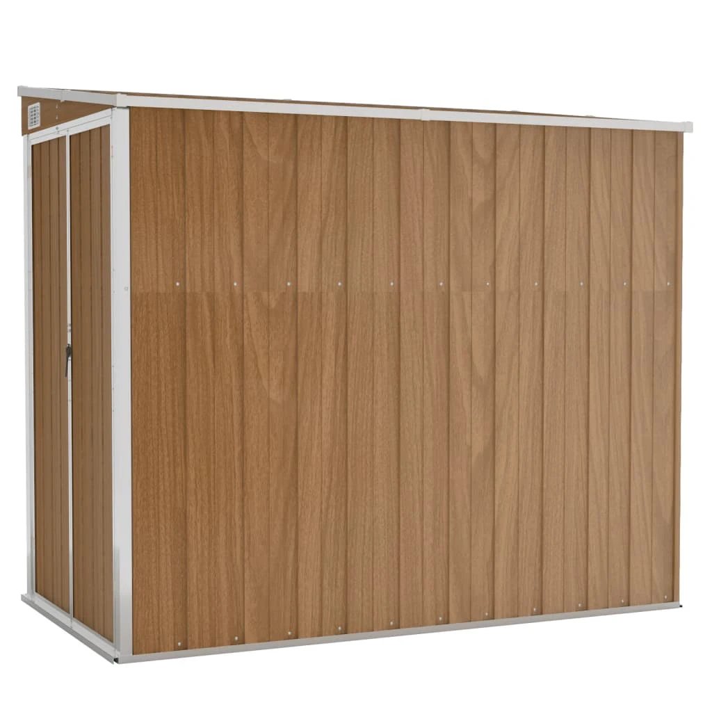 vidaXL Wall-mounted Garden Shed Green 118x100x178 cm Galvanised Steel by vidaXL