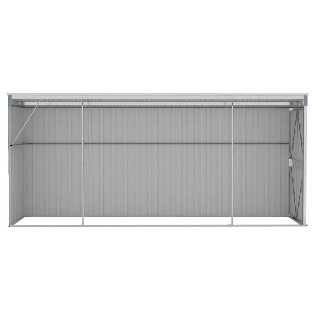 vidaXL Wall-mounted Garden Shed Green 118x100x178 cm Galvanised Steel by vidaXL