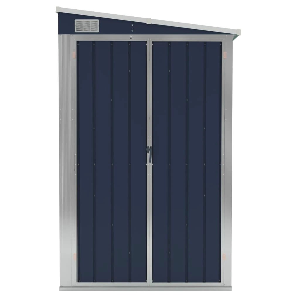 vidaXL vidaXL Wall-mounted Garden Shed Green 118x100x178 cm Galvanised Steel - Garden Shed