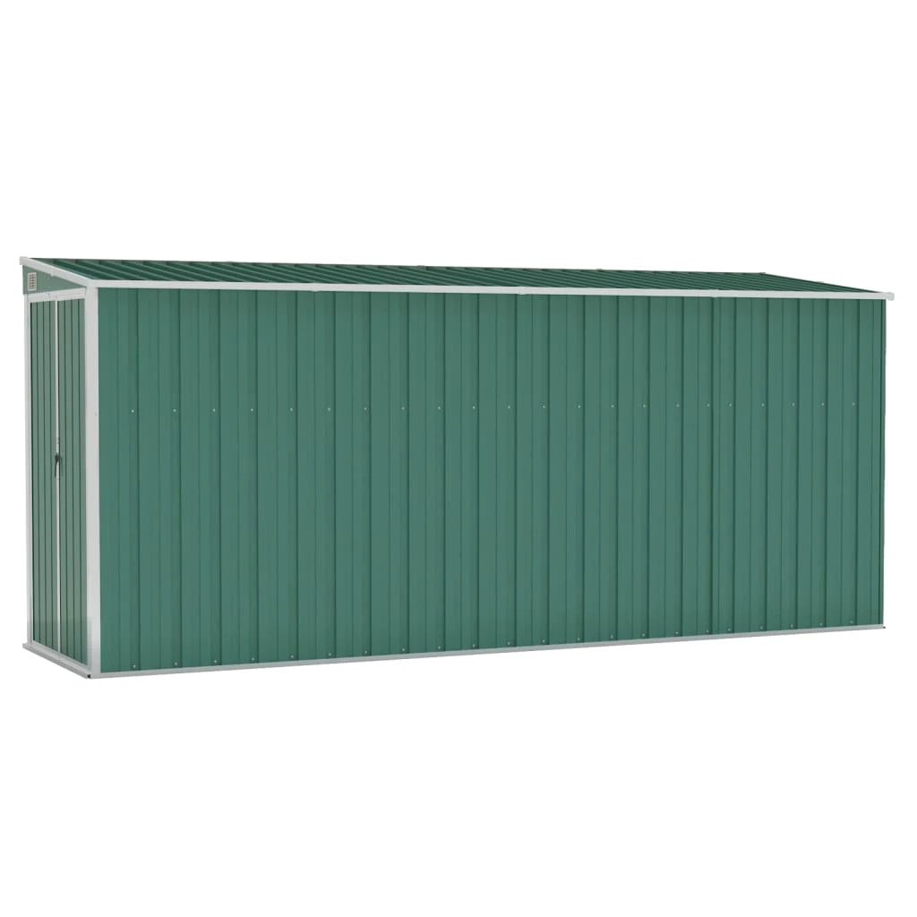 vidaXL vidaXL Wall-mounted Garden Shed Green 118x100x178 cm Galvanised Steel - Garden Shed
