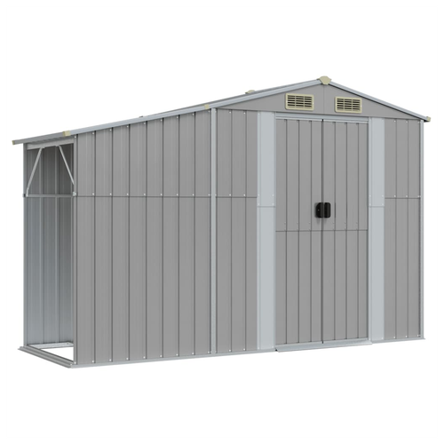 vidaXL Garden Shed Green 277x93x179 cm Galvanised Steel by vidaXL