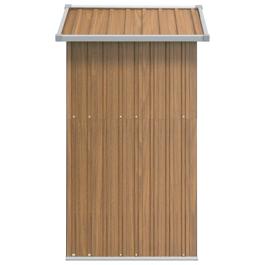 vidaXL Garden Shed Green 126x97.5x177 cm Galvanised Steel by vidaXL