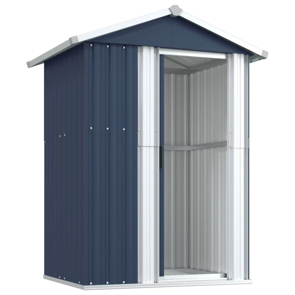 vidaXL Garden Shed Green 126x97.5x177 cm Galvanised Steel by vidaXL
