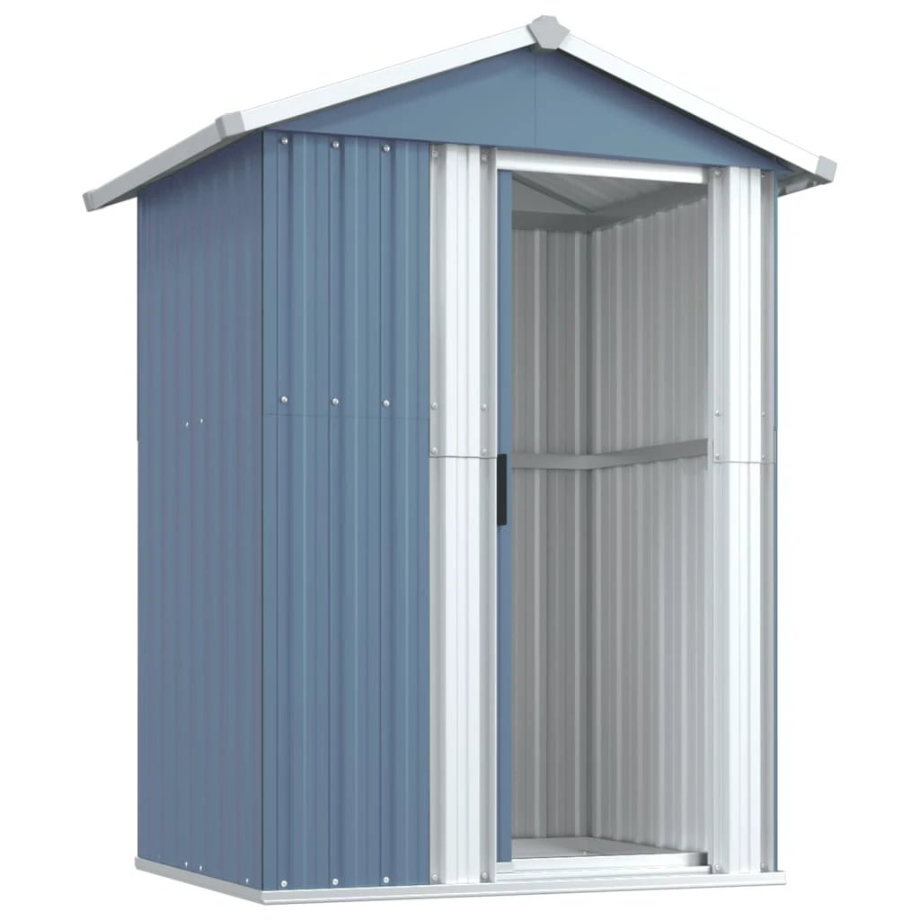 vidaXL Garden Shed Green 126x97.5x177 cm Galvanised Steel by vidaXL