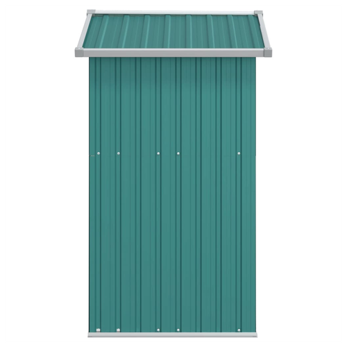 vidaXL vidaXL Garden Shed Green 126x97.5x177 cm Galvanised Steel - Garden Shed