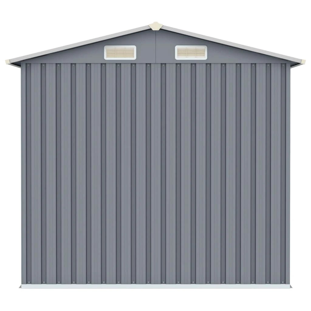 vidaXL Garden Shed Green 205x129x183 cm Galvanised Steel by vidaXL