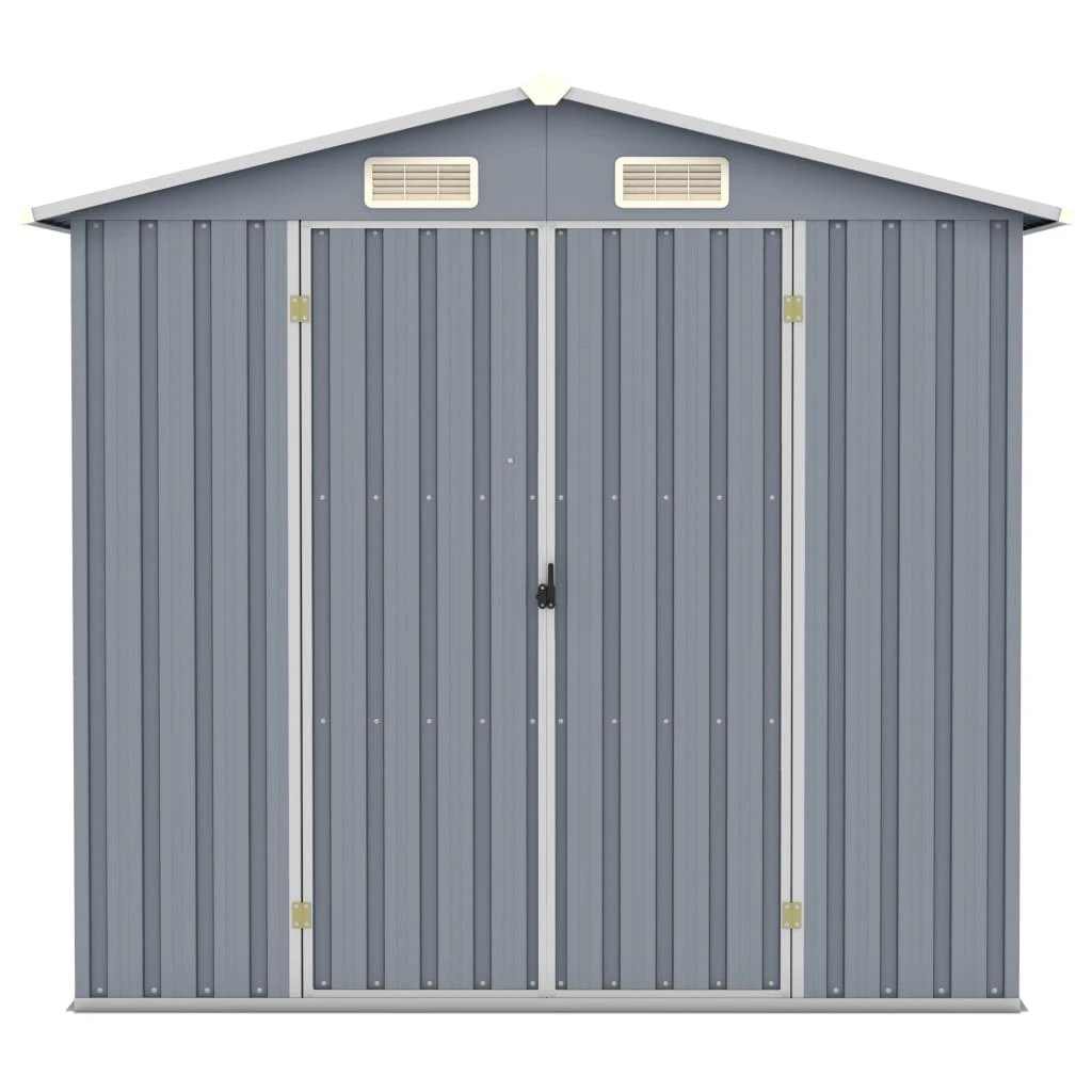 vidaXL Garden Shed Green 205x129x183 cm Galvanised Steel by vidaXL