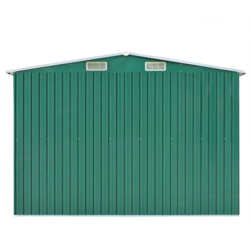vidaXL Garden Shed 257x298x178 cm Metal Green by vidaXL
