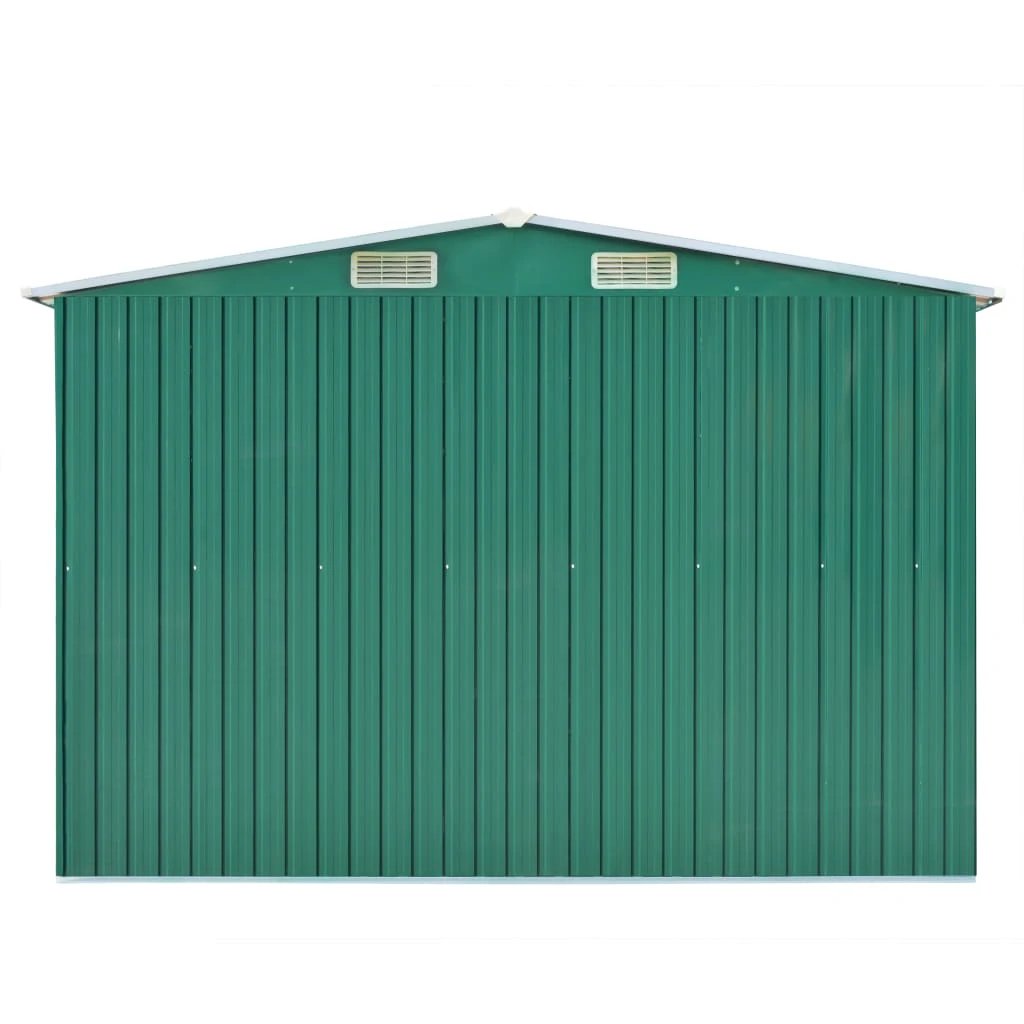 vidaXL Garden Shed 257x298x178 cm Metal Green by vidaXL