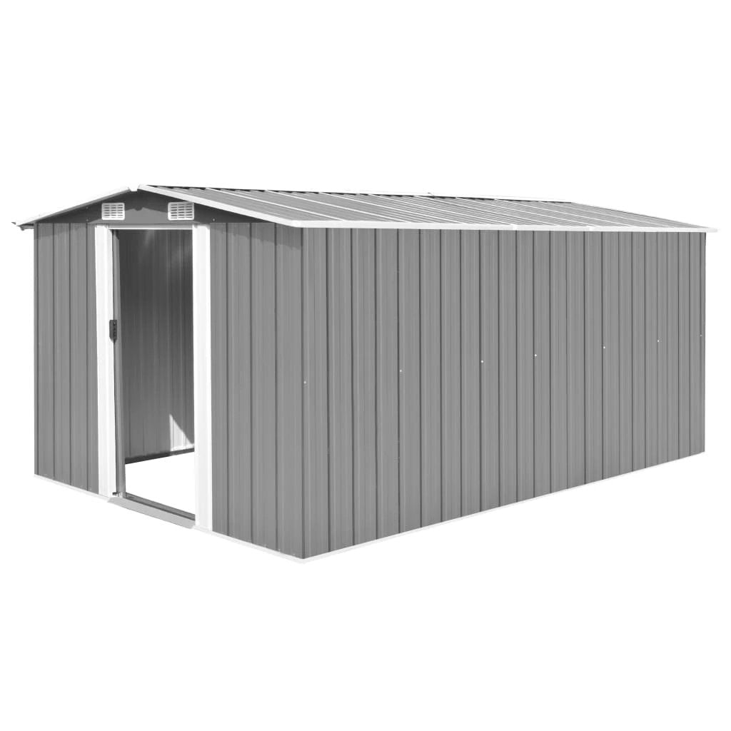 vidaXL Garden Shed 257x298x178 cm Metal Green - Garden Shed