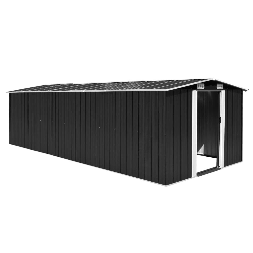 vidaXL Garden Shed 257x298x178 cm Metal Green - Garden Shed