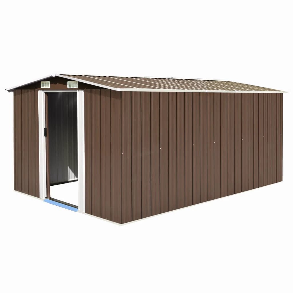 vidaXL Garden Shed 257x298x178 cm Metal Green by vidaXL