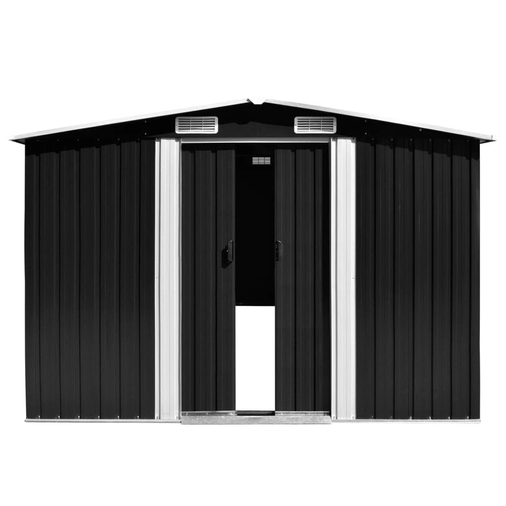 vidaXL Garden Shed 257x298x178 cm Metal Green - Garden Shed