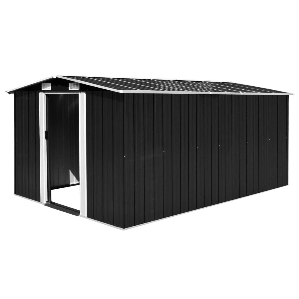vidaXL Garden Shed 257x298x178 cm Metal Green by vidaXL
