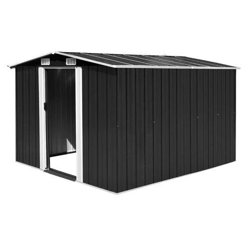 vidaXL Garden Shed 257x298x178 cm Metal Green - Garden Shed