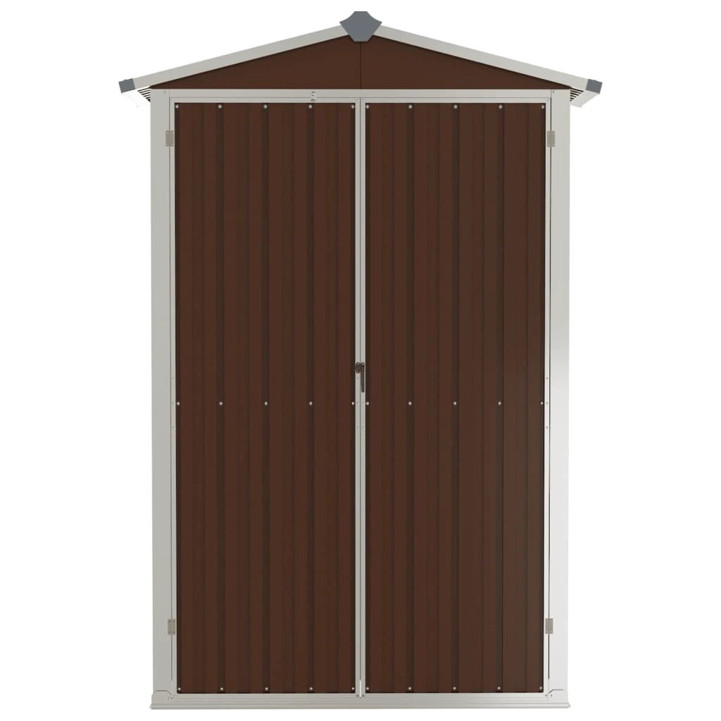 vidaXL Garden Shed Green 116x45x175 cm Galvanised Steel - Garden Shed
