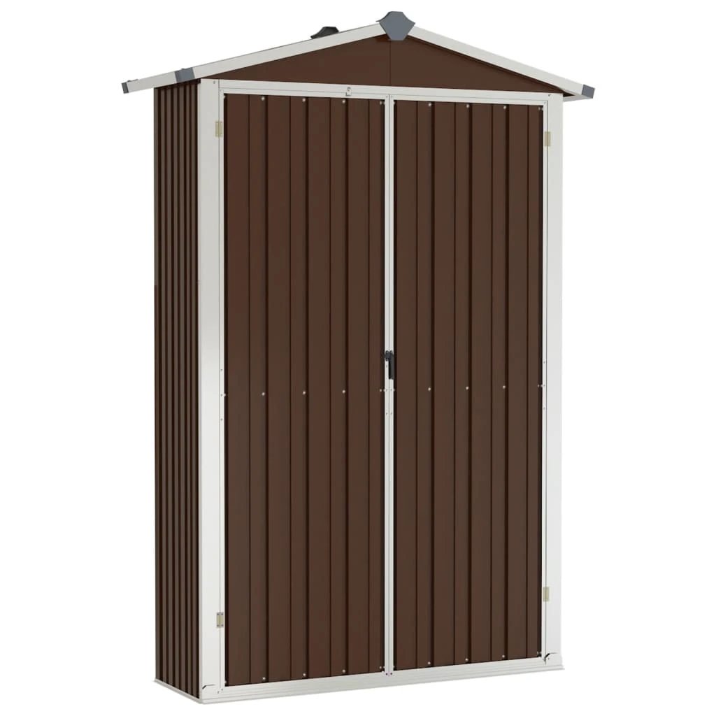 vidaXL Garden Shed Green 116x45x175 cm Galvanised Steel - Garden Shed