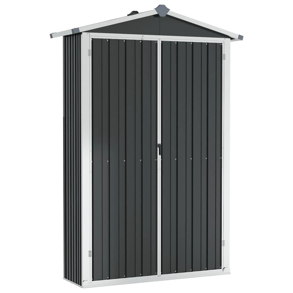 vidaXL Garden Shed Green 116x45x175 cm Galvanised Steel - Garden Shed