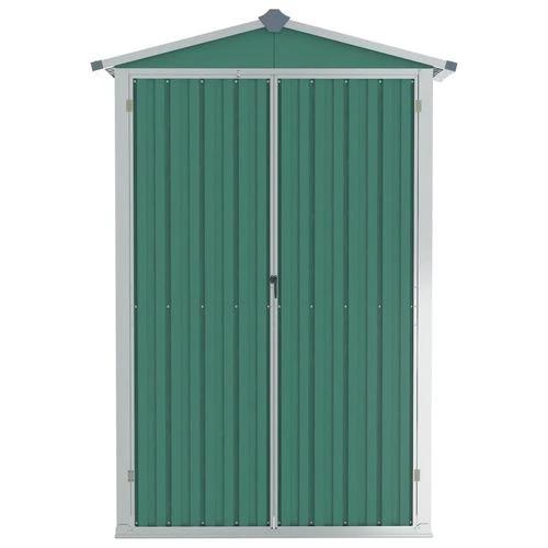 vidaXL Garden Shed Green 116x45x175 cm Galvanised Steel by vidaXL
