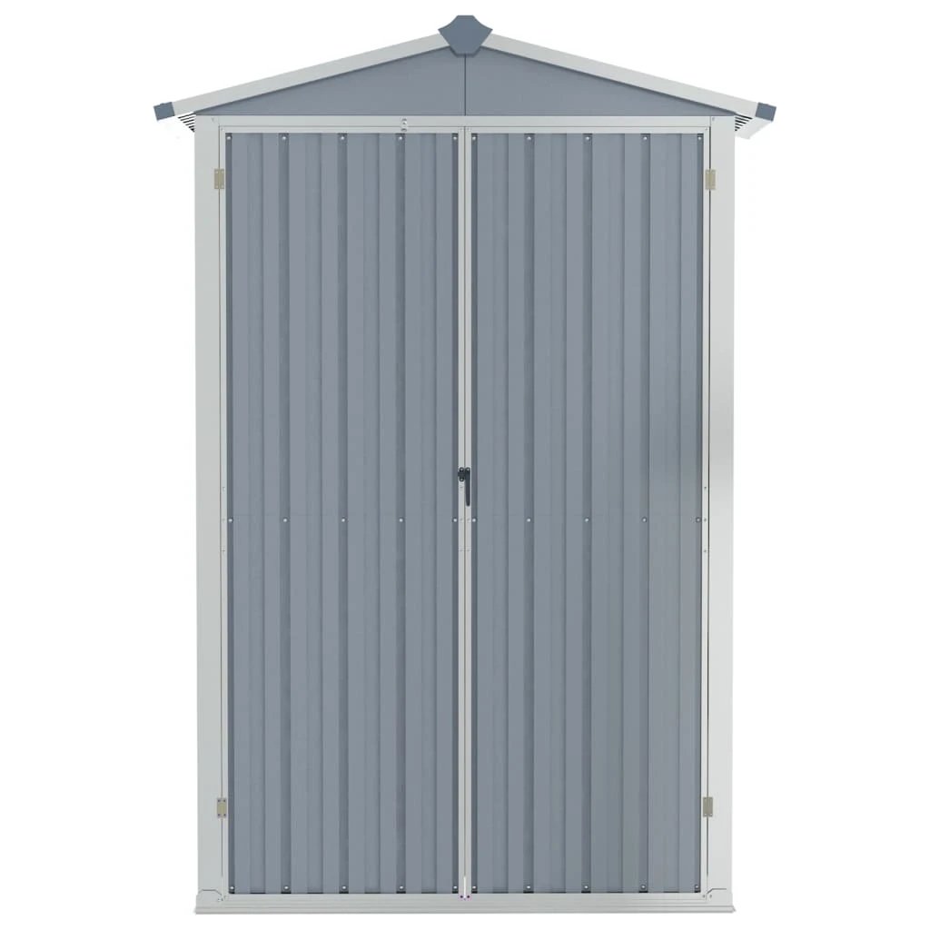 vidaXL Garden Shed Green 116x45x175 cm Galvanised Steel - Garden Shed