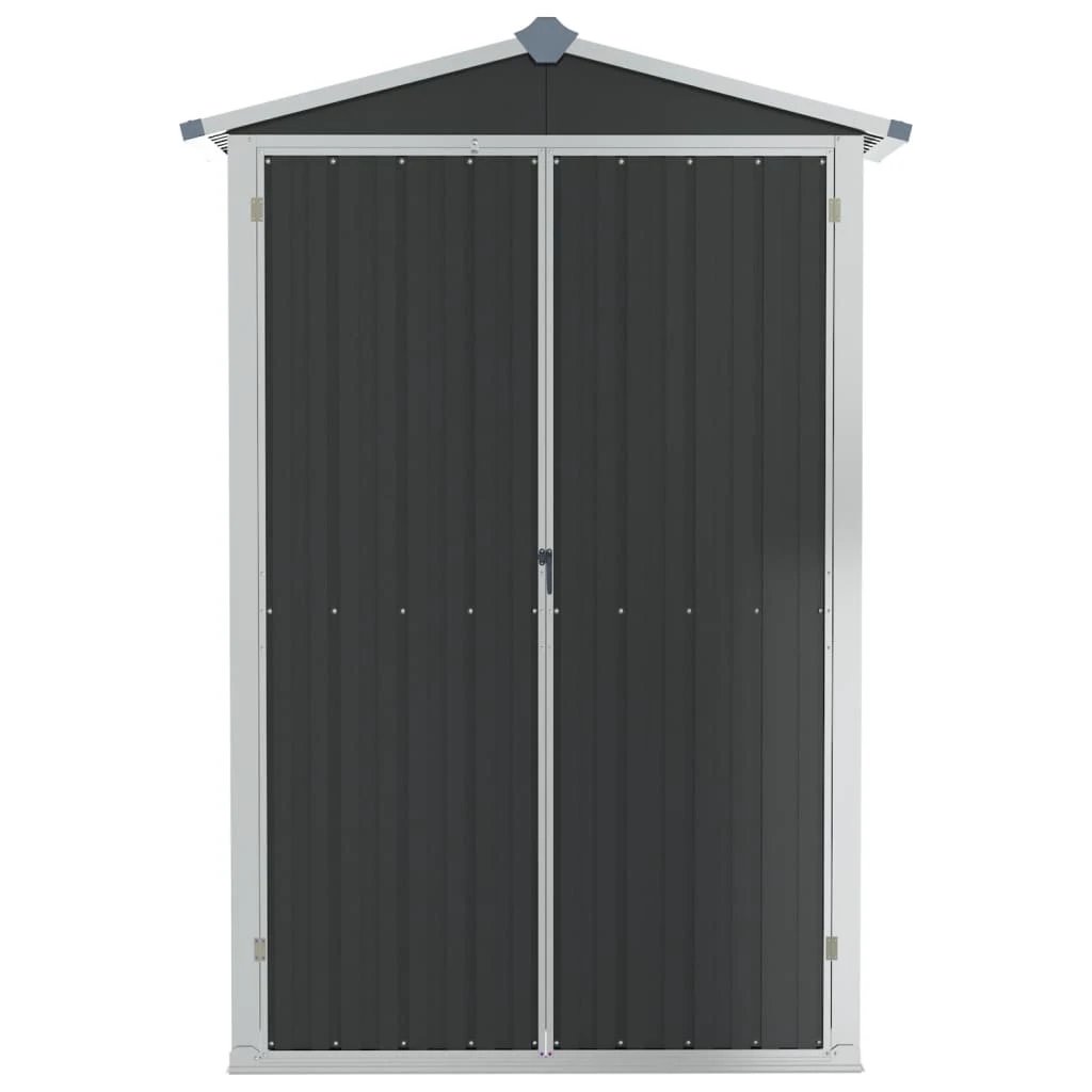 vidaXL Garden Shed Green 116x45x175 cm Galvanised Steel - Garden Shed