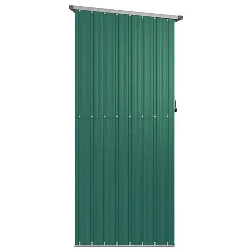 vidaXL Garden Shed Green 180.5x97x209.5 cm Galvanised Steel - Garden Shed