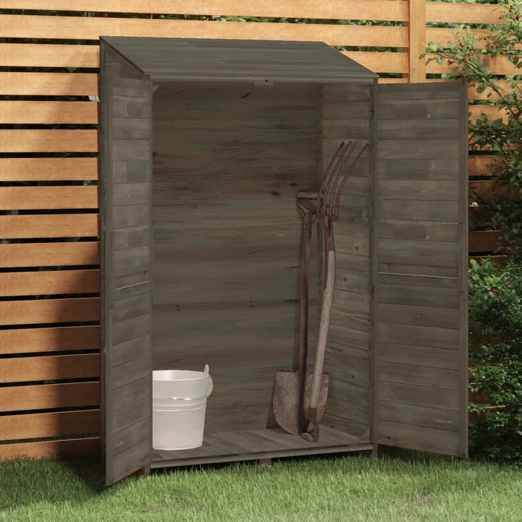 vidaXL Garden Shed 55x52x112 cm Solid Wood Fir by vidaXL