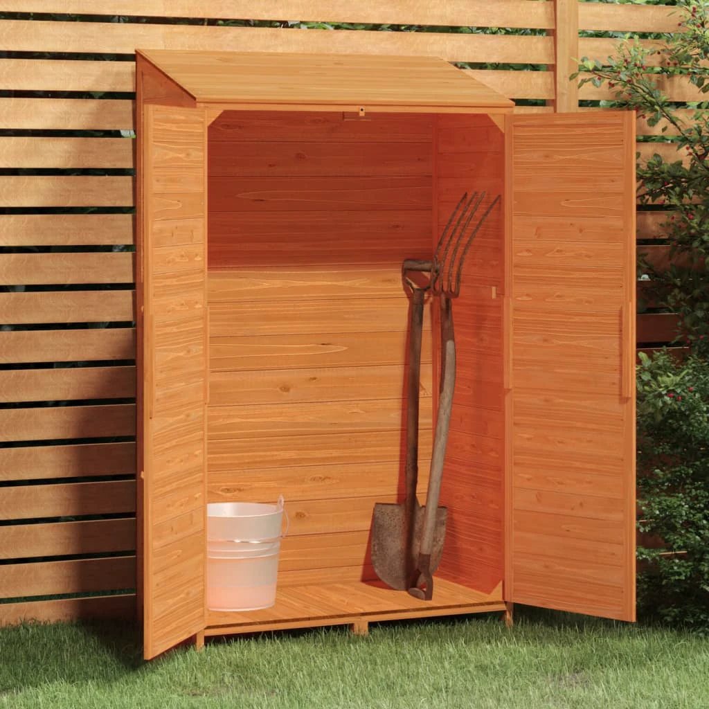 vidaXL Garden Shed 55x52x112 cm Solid Wood Fir by vidaXL