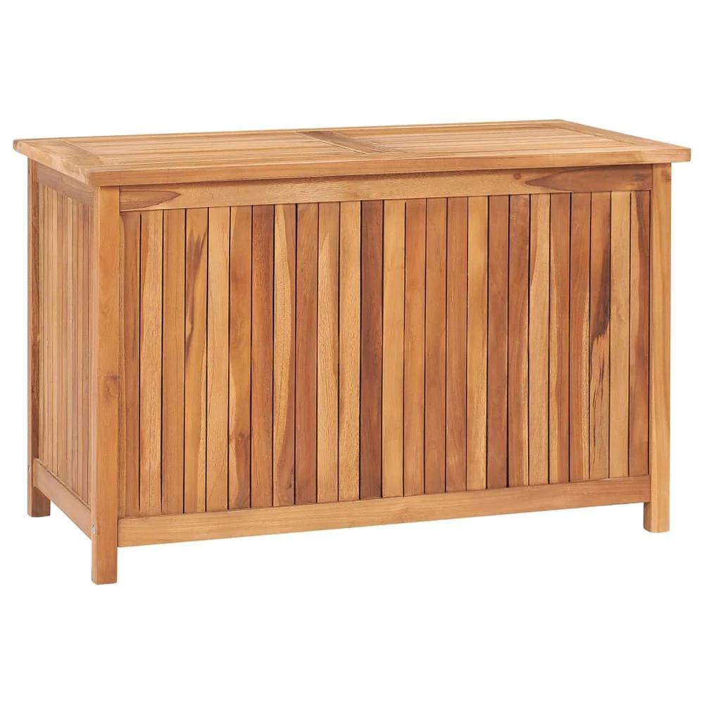 vidaXL Garden Storage Box 120x50x58 cm vidaXL Solid Teak Wood - Uncategorized Garden Storage