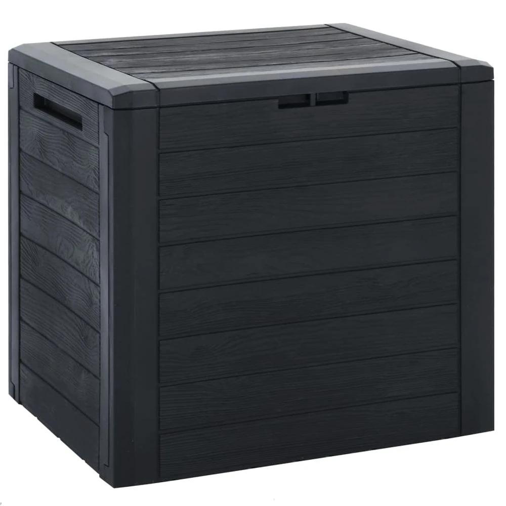 Garden Storage Box Anthracite vidaXL 58.5x46x55 cm Polypropylene by vidaXL