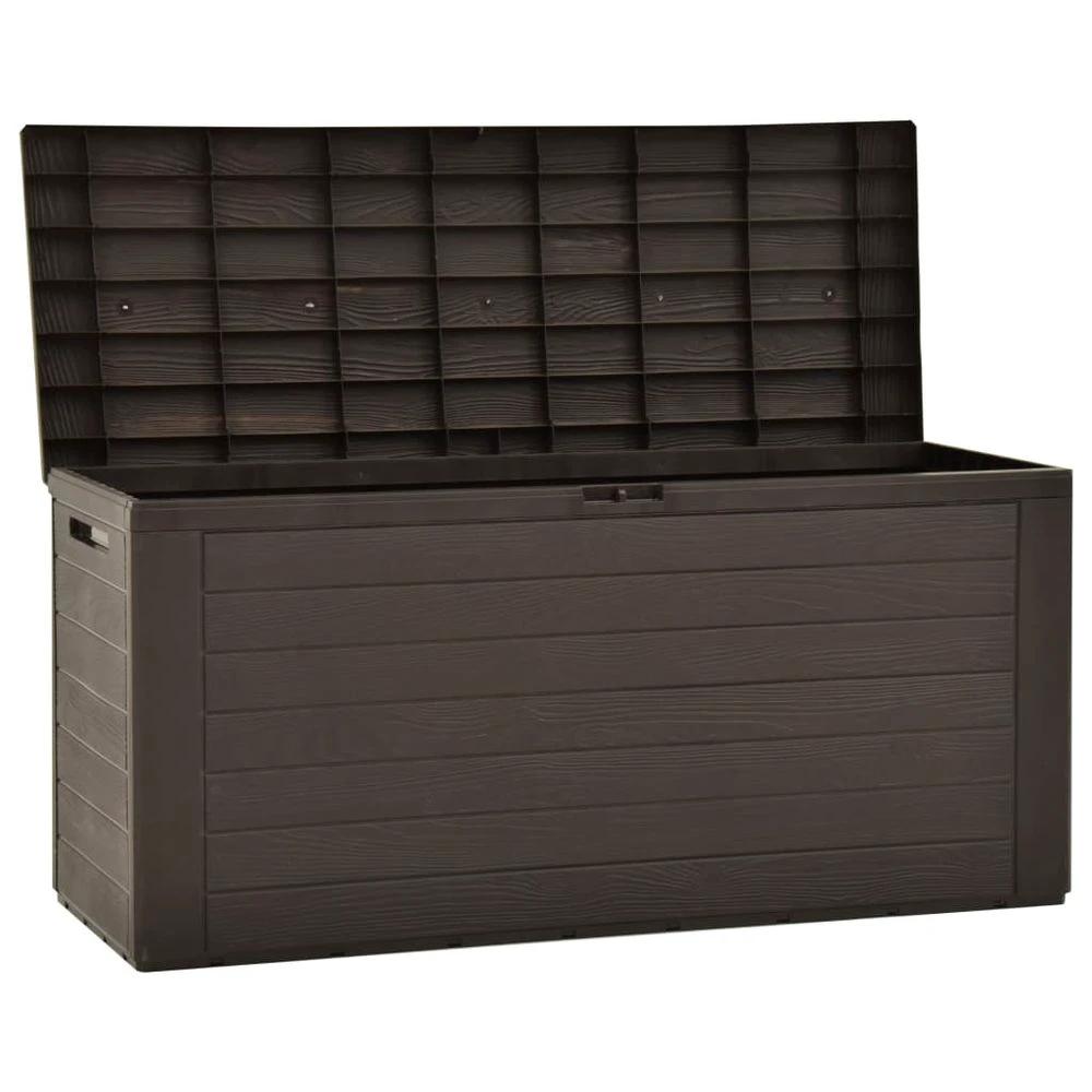 vidaXL Garden Storage Box Brown vidaXL 116x44x55 cm - Uncategorized Garden Storage