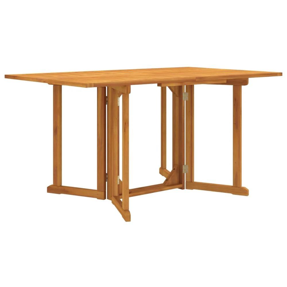 vidaXL Folding Butterfly Garden Table vidaXL 150x90x75 cm Solid Wood Teak - Uncategorized Garden Table