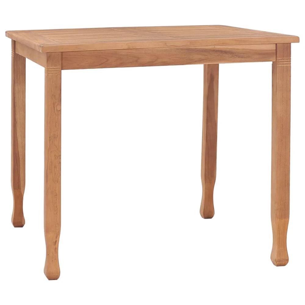 vidaXL Garden Dining Table vidaXL 85x85x75 cm Solid Teak Wood - Uncategorized Garden Table
