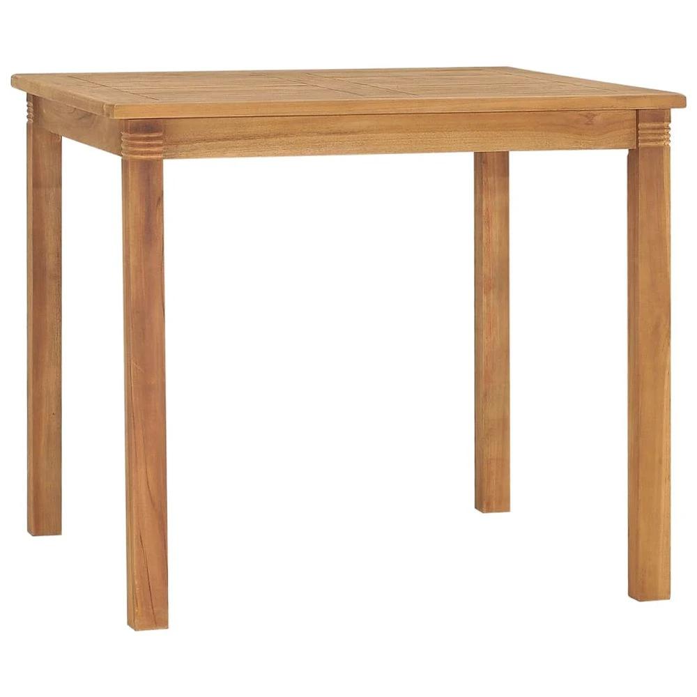 vidaXL Garden Dining Table vidaXL 85x85x75 cm Solid Teak Wood - Uncategorized Garden Table