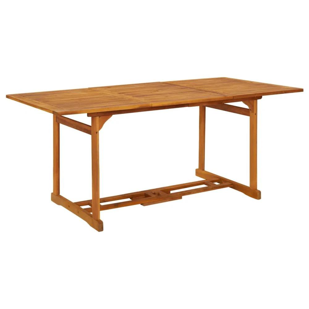 vidaXL Garden Dining Table vidaXL 180x90x75 cm Solid Acacia Wood - Uncategorized Garden Table