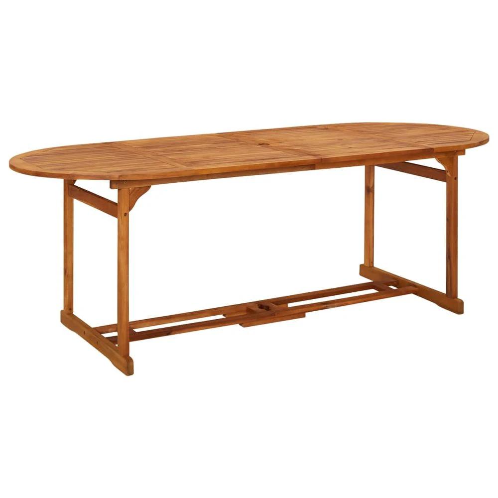 vidaXL Garden Dining Table vidaXL 180x90x75 cm Solid Acacia Wood - Uncategorized Garden Table