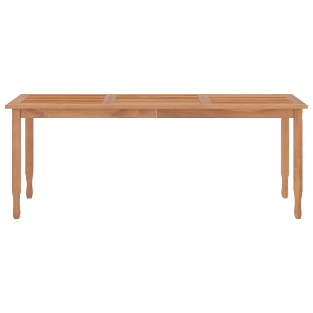 Garden Dining Table vidaXL 200x90x75 cm Solid Wood Teak by vidaXL