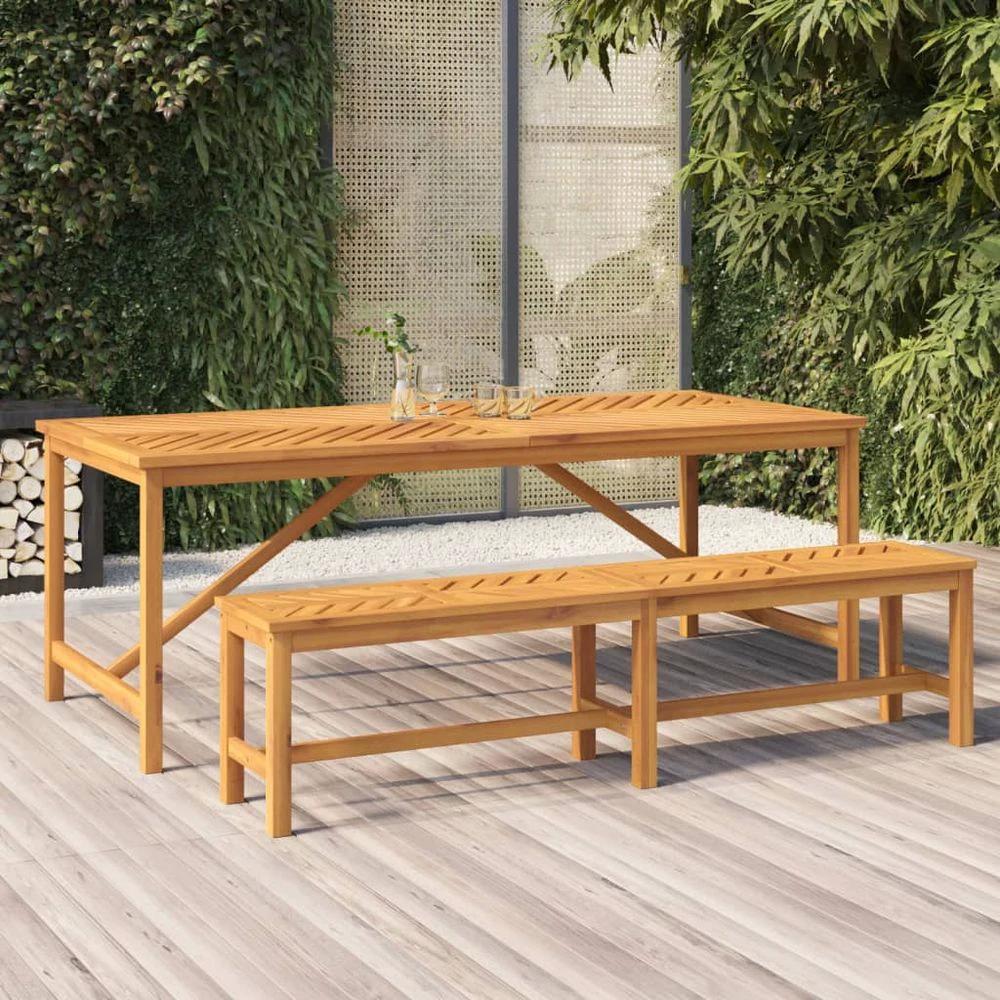 Garden Dining Table vidaXL 90x90x74 cm Solid Wood Acacia by vidaXL