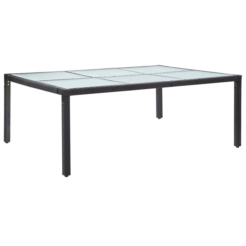 Outdoor Dining Table vidaXL Brown 200x150x74 cm Poly Rattan by vidaXL