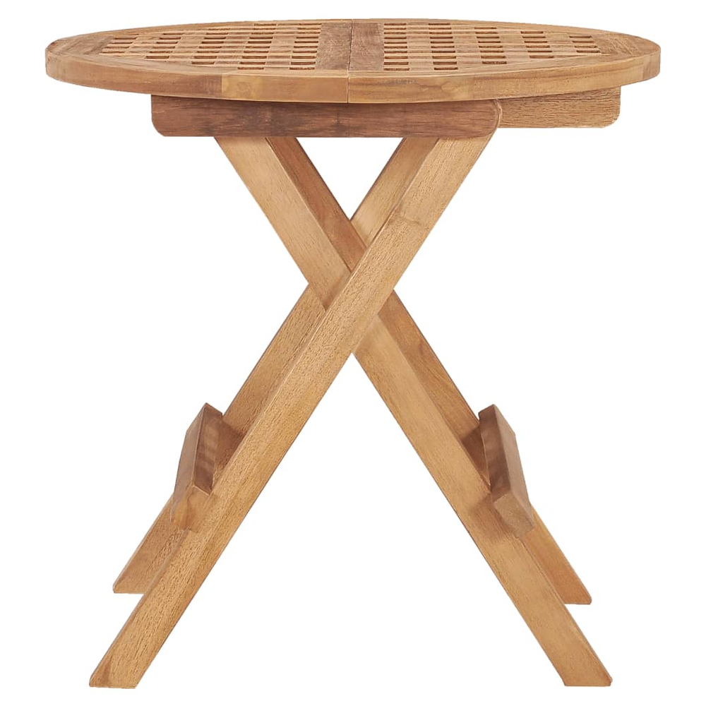 Folding Garden Table vidaXL 50x50x50 cm Solid Teak Wood by vidaXL