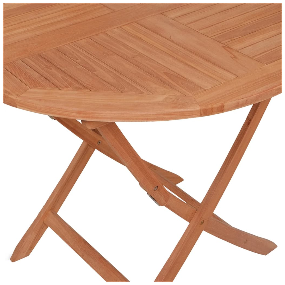 Folding Garden Table vidaXL 85x76 cm Solid Teak Wood by vidaXL
