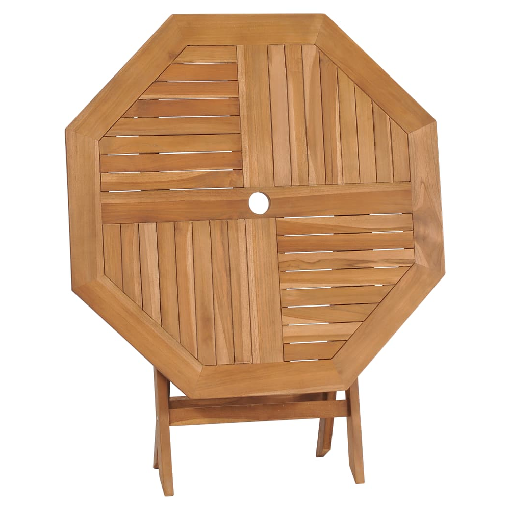 Folding Garden Table vidaXL 85x85x76 cm Solid Teak Wood by vidaXL