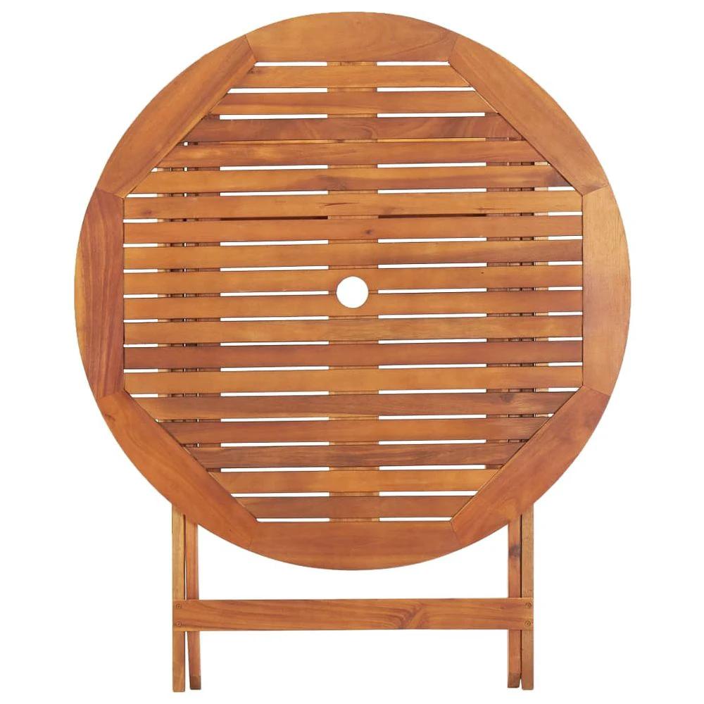 Folding Garden Table vidaXL 90x75 cm Solid Acacia Wood by vidaXL