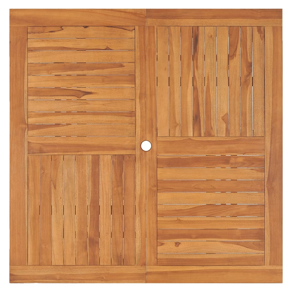 vidaXL Garden Dining Table vidaXL 110x110x75 cm Solid Wood Teak - Uncategorized Garden Table