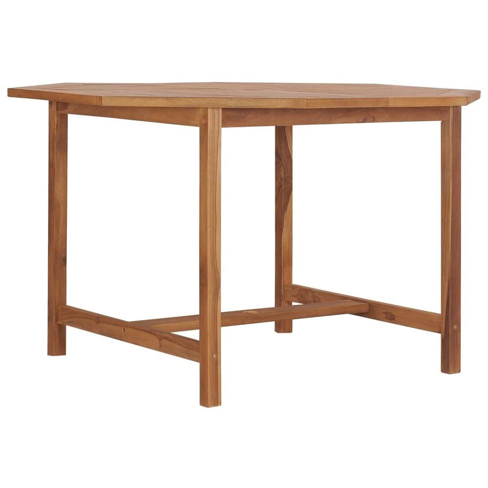 vidaXL Garden Dining Table vidaXL 110x110x75 cm Solid Wood Teak - Uncategorized Garden Table