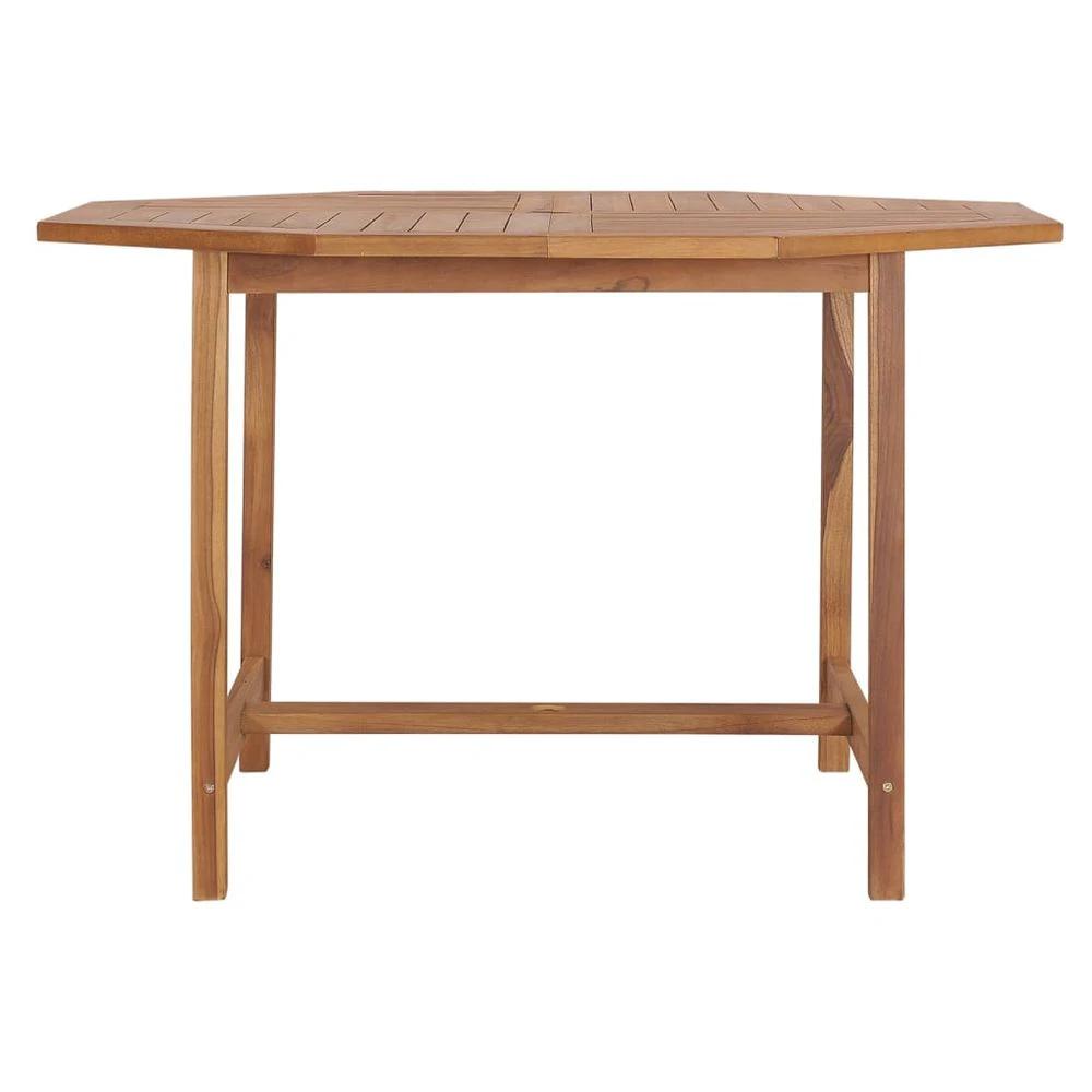 vidaXL Garden Dining Table vidaXL 110x110x75 cm Solid Wood Teak - Uncategorized Garden Table