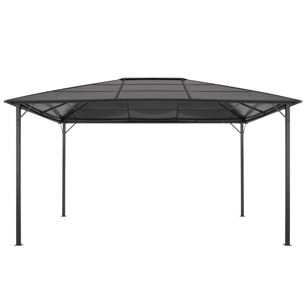 vidaXL Gazebo with Roof Aluminium 3x3 m Black by vidaXL