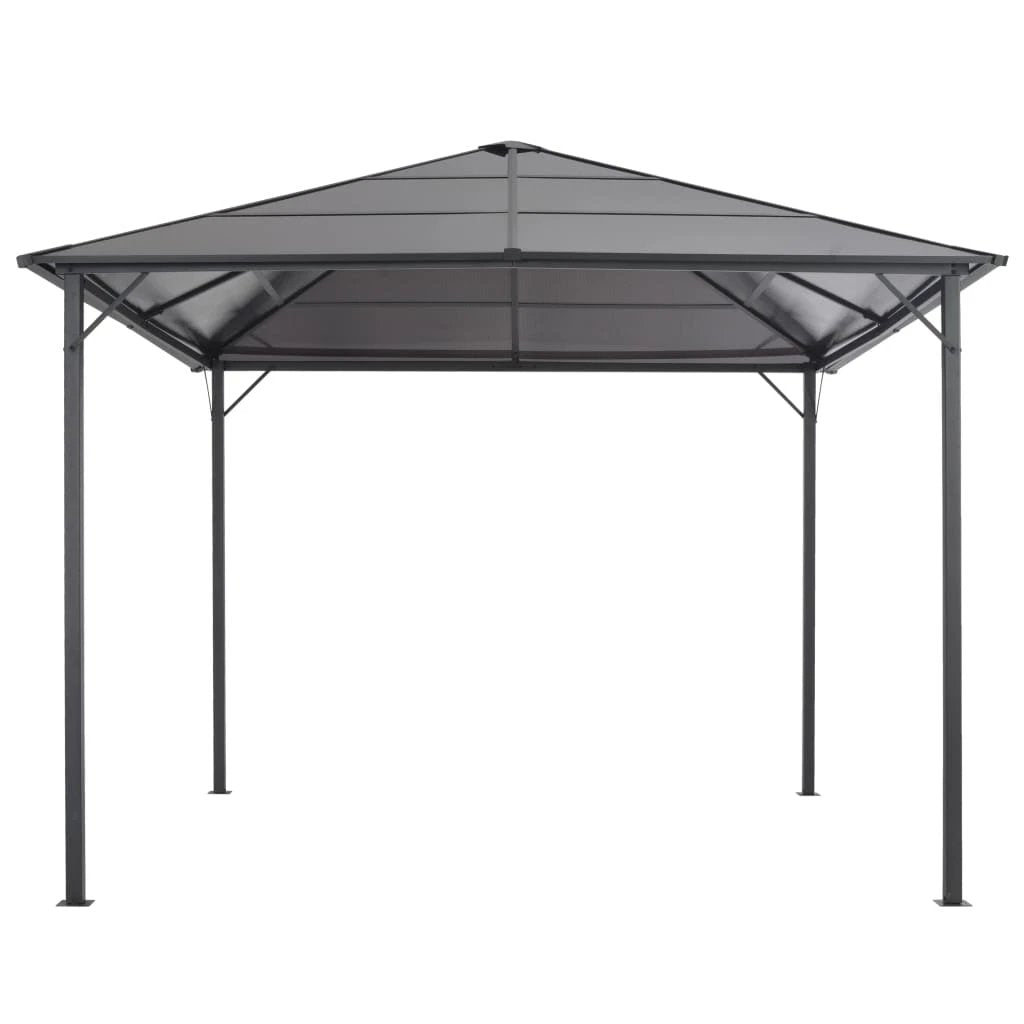 vidaXL Gazebo with Roof Aluminium 3x3 m Black by vidaXL